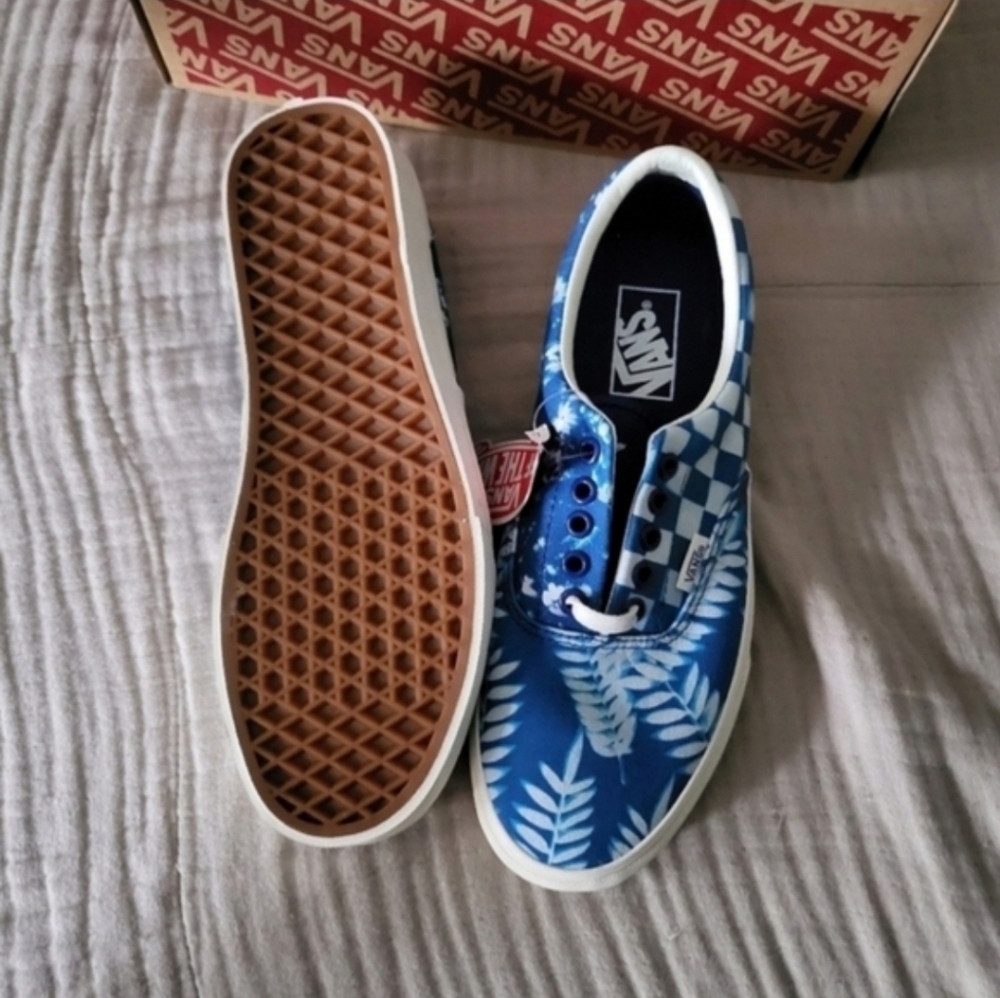 Vans Era Solar Floral Women 5 White and Blue VNOA4U39WV8 032026 - Picture 5 of 7